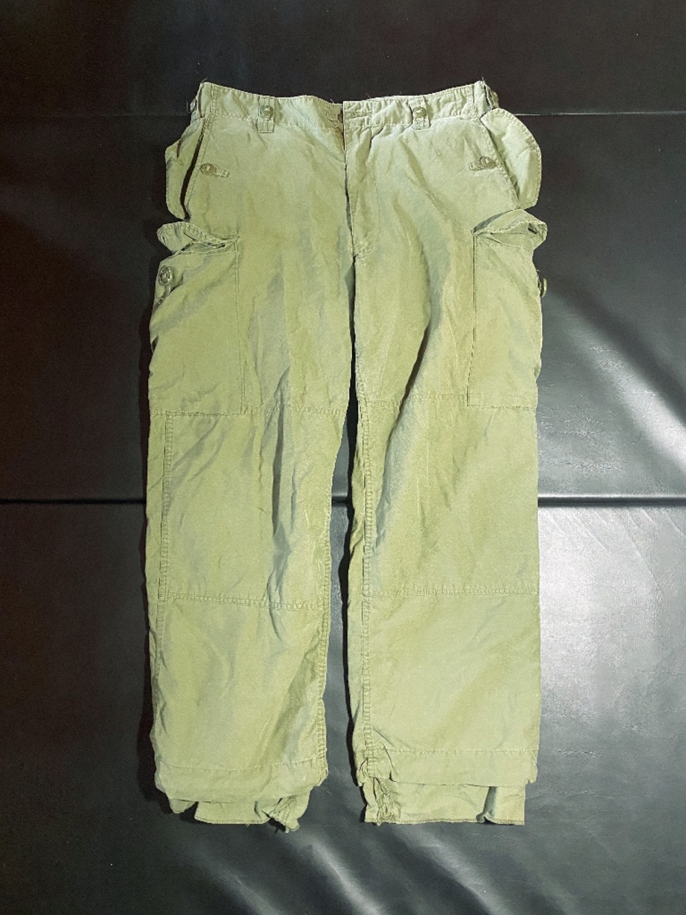 Authentic Canadian Military Lightweight Green Cargo Pants Size 7036 Vintage